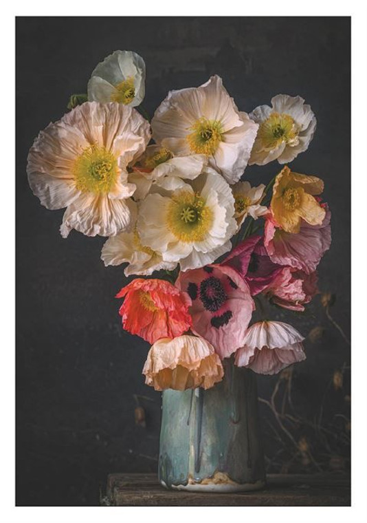 Card - Poppies In Little Blue