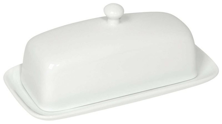 Butter Dish - White Rectangle