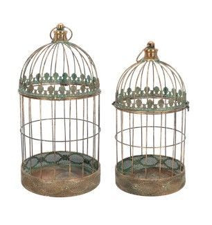 Bird Cage - Aged Metal S