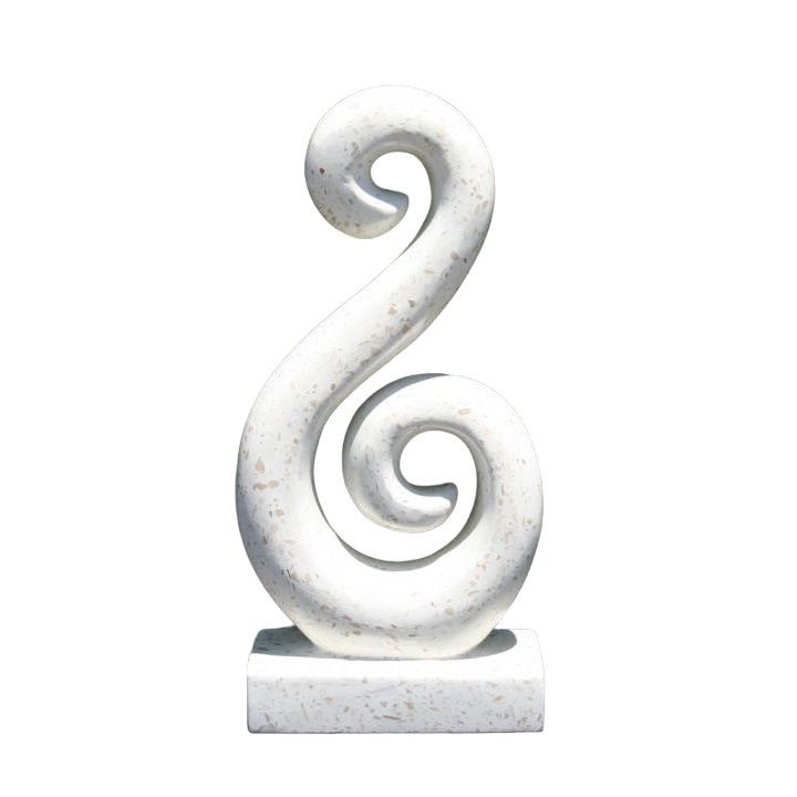 Statue - Koru Twist White 60cm