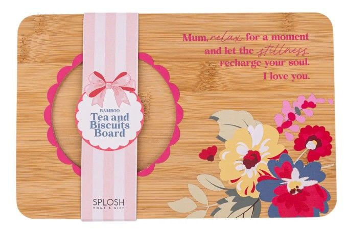 Wooden Board - Tea & Biscuit