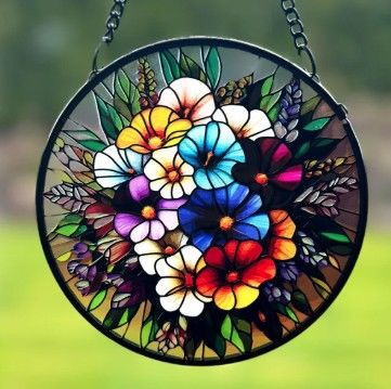 Stained Glass Mini - Floral