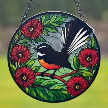 Stained Glass Mini - Fantail