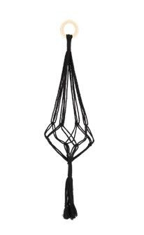 Macrame - Single Hanger Black