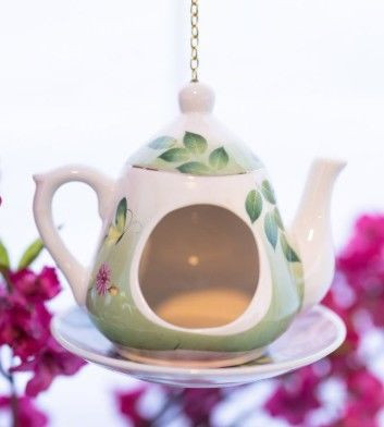 Bird Feeder - Hanging Teapot