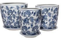 Planter - XL Flower Blue L
