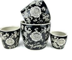 Pot - Flower Black S