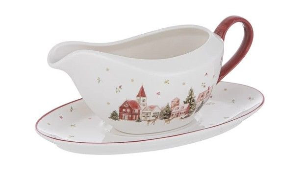 Gravy Boat & Saucer - Hollybro