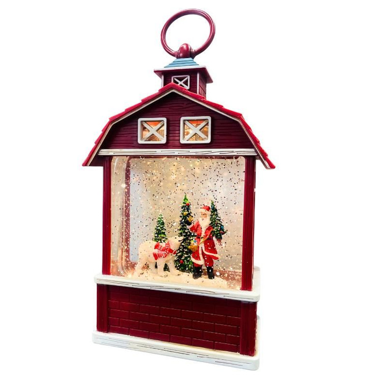 Christmas - Santa In Red Barn