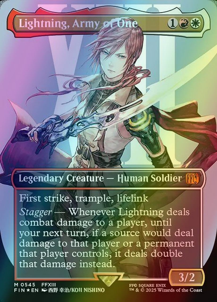Lightning, Army of One (Borderless - 545) (foil, FIN) - El