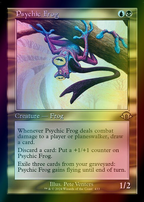 Psychic Frog (Retro Frame - 433) (foil, MH3) - El Ojo de Ugin