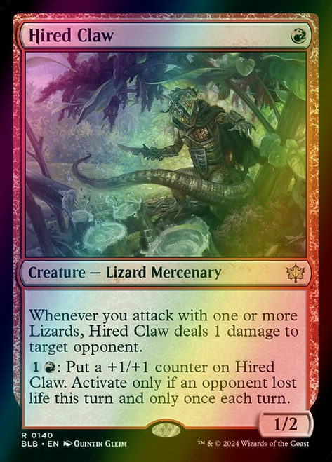Hired Claw (140) (foil, BLB) Hired Claw (140) (foil, BLB)