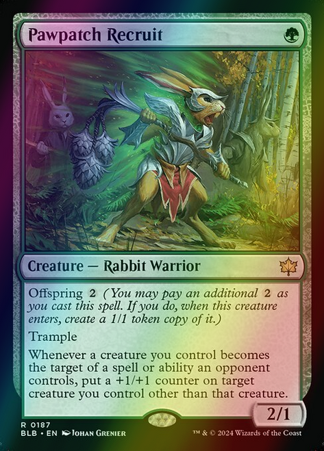 Pawpatch Recruit (187) (foil, BLB)