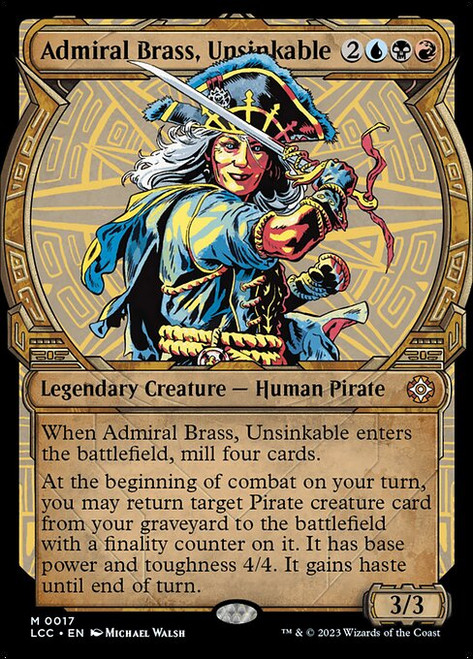 Admiral Brass, Unsinkable (Showcase - 17) (LCC)