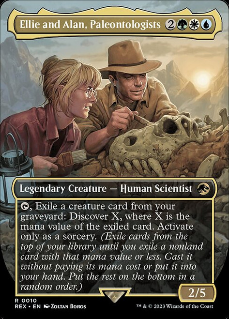 Ellie and Alan, Paleontologists (Borderless - 10) (REX)