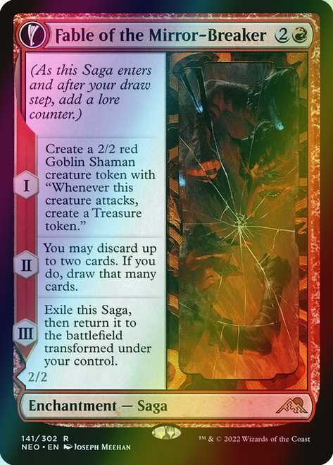 Fable of the Mirror-Breaker // Reflection of Kiki-Jiki (141) (foil, NEO)