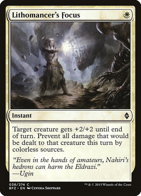 Lithomancer's Focus (38) (BFZ)