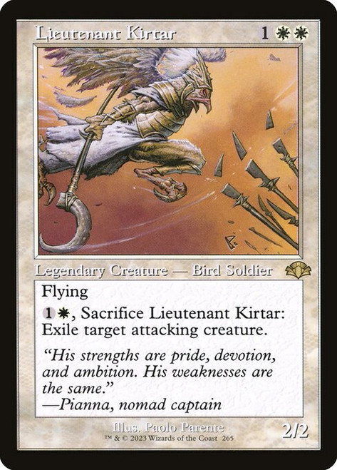 Lieutenant Kirtar (Retro Frame - 265) (DMR)
