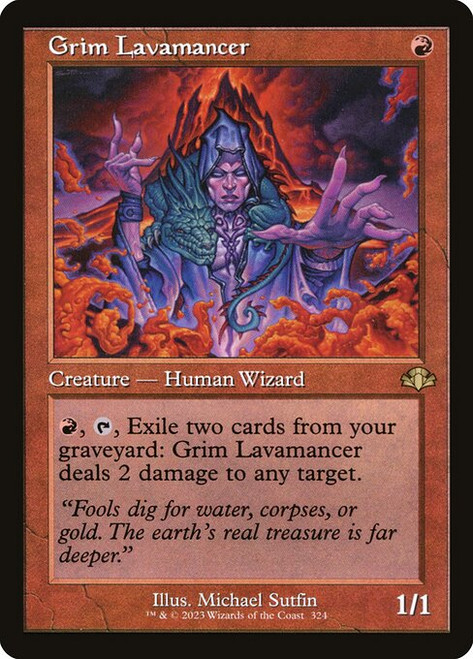 Grim Lavamancer (Retro Frame - 324) (DMR)