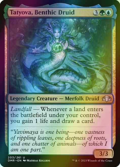Tatyova, Benthic Druid (203) (foil, DMR)