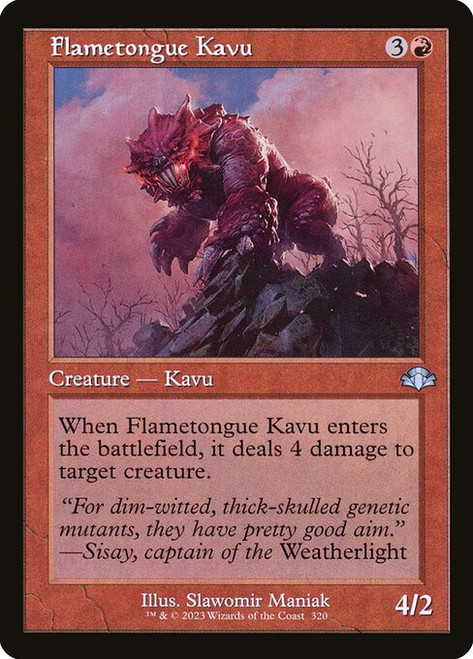 Flametongue Kavu (Retro Frame - 320) (DMR)