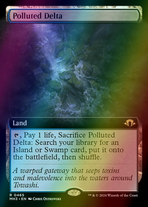 Polluted Delta (Extended Art - 465) (foil, MH3) Polluted Delta (Extended Art - 465) (foil, MH3)