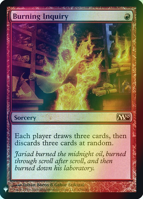 Burning Inquiry (M10-128) (foil, PLST)