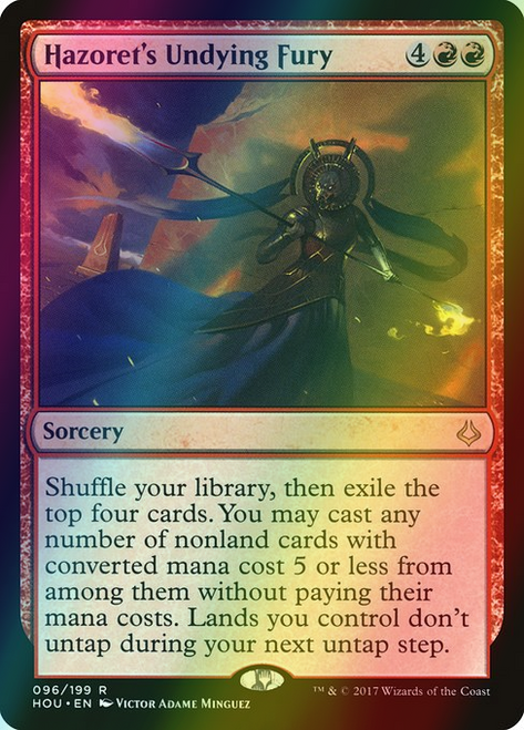 Hazoret's Undying Fury (96) (foil, HOU)