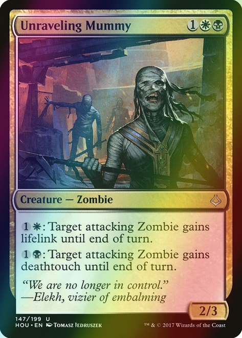 Unraveling Mummy (147) (foil, HOU) Unraveling Mummy (147) (foil, HOU)