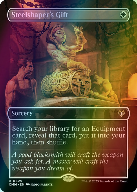 Steelshaper's Gift (Borderless - 629) (foil, CMM)