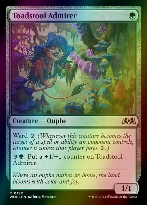 Toadstool Admirer (192) (foil, WOE)