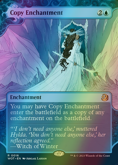Copy Enchantment (Borderless - 16) (foil, WOT)
