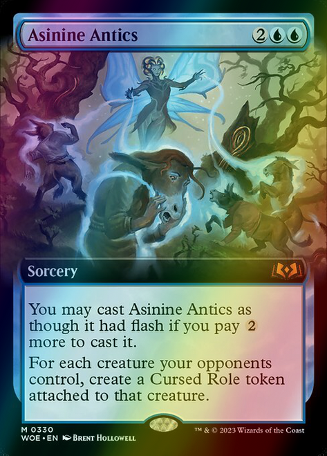 Asinine Antics (Extended Art - 330) (foil, WOE)