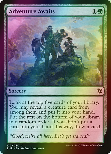 Adventure Awaits (177) (foil, ZNR)