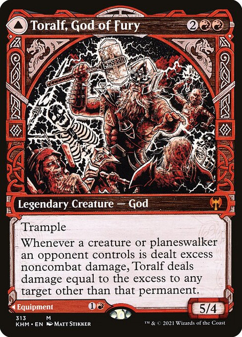 Toralf, God of Fury // Toralf's Hammer (Showcase - 313) (KHM)