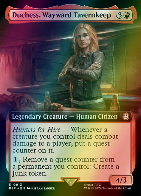 Duchess, Wayward Tavernkeep (Extended Art - 913) (foil, PIP)