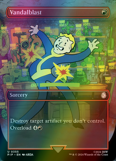 Vandalblast (Borderless - 355) (foil, PIP)