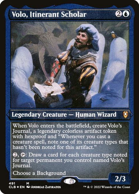 Volo, Itinerant Scholar (491) (etched, CLB)