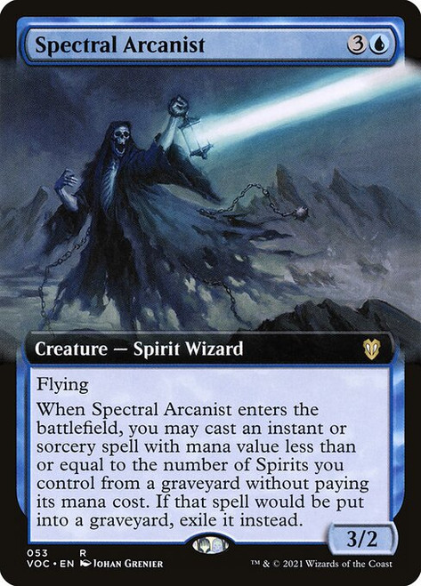 Spectral Arcanist (Extended Art - 53) (VOC)