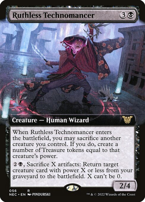 Ruthless Technomancer (Extended Art - 56) (NEC)
