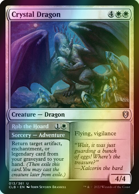 Crystal Dragon // Rob the Hoard (13) (foil, CLB)
