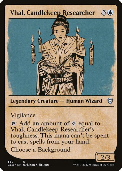 Vhal, Candlekeep Researcher (Showcase - 387) (CLB)