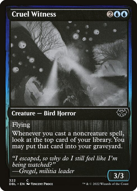Cruel Witness (322) (DBL)