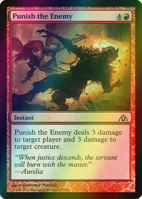 Punish the Enemy (35) (foil, DGM)