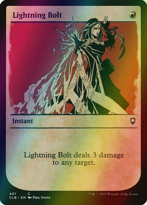 Lightning Bolt (Showcase - 401) (foil, CLB)