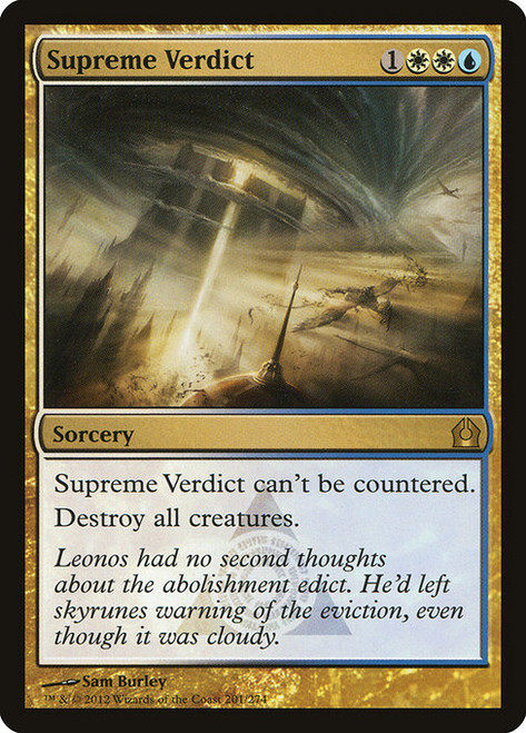 Supreme Verdict (201) (RTR)