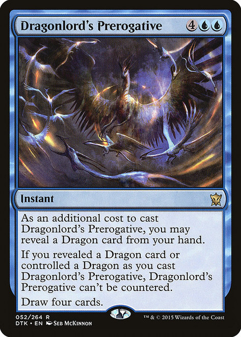 Dragonlord's Prerogative (52) (DTK)