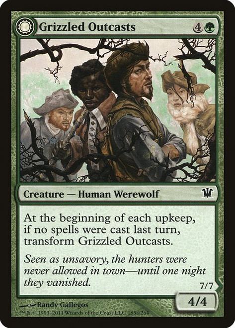 Grizzled Outcasts // Krallenhorde Wantons (185) (ISD)