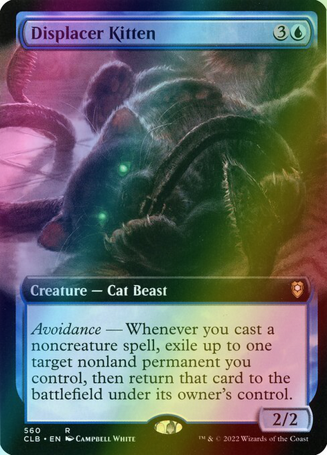 Displacer Kitten (Extended Art - 560) (foil, CLB)