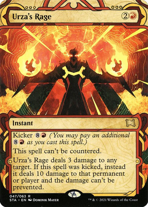 Urza's Rage (Borderless - 47) (etched, STA)